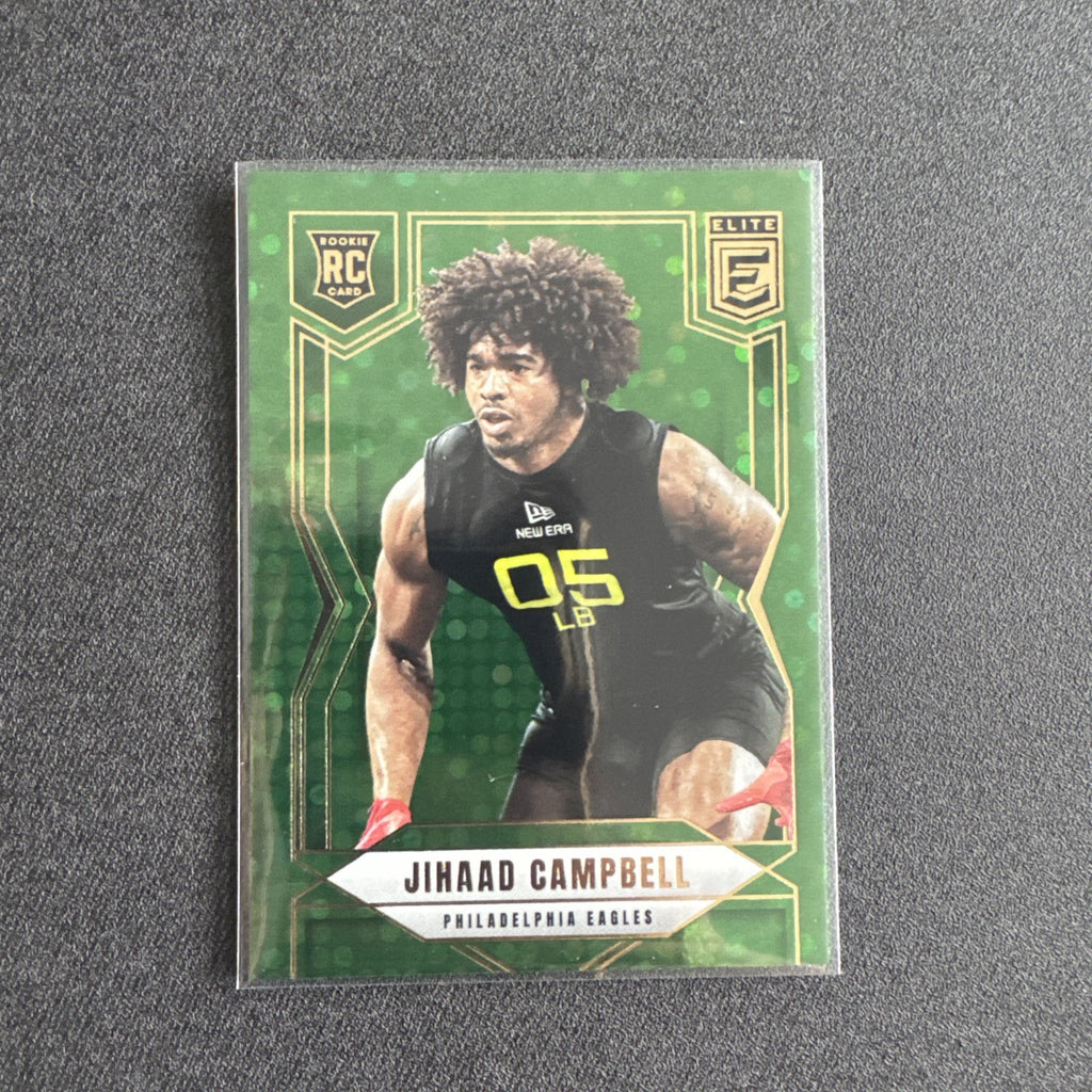 2025 Panini Donruss Elite - Rookies Jihaad Campbell #198 Green Disco (RC)