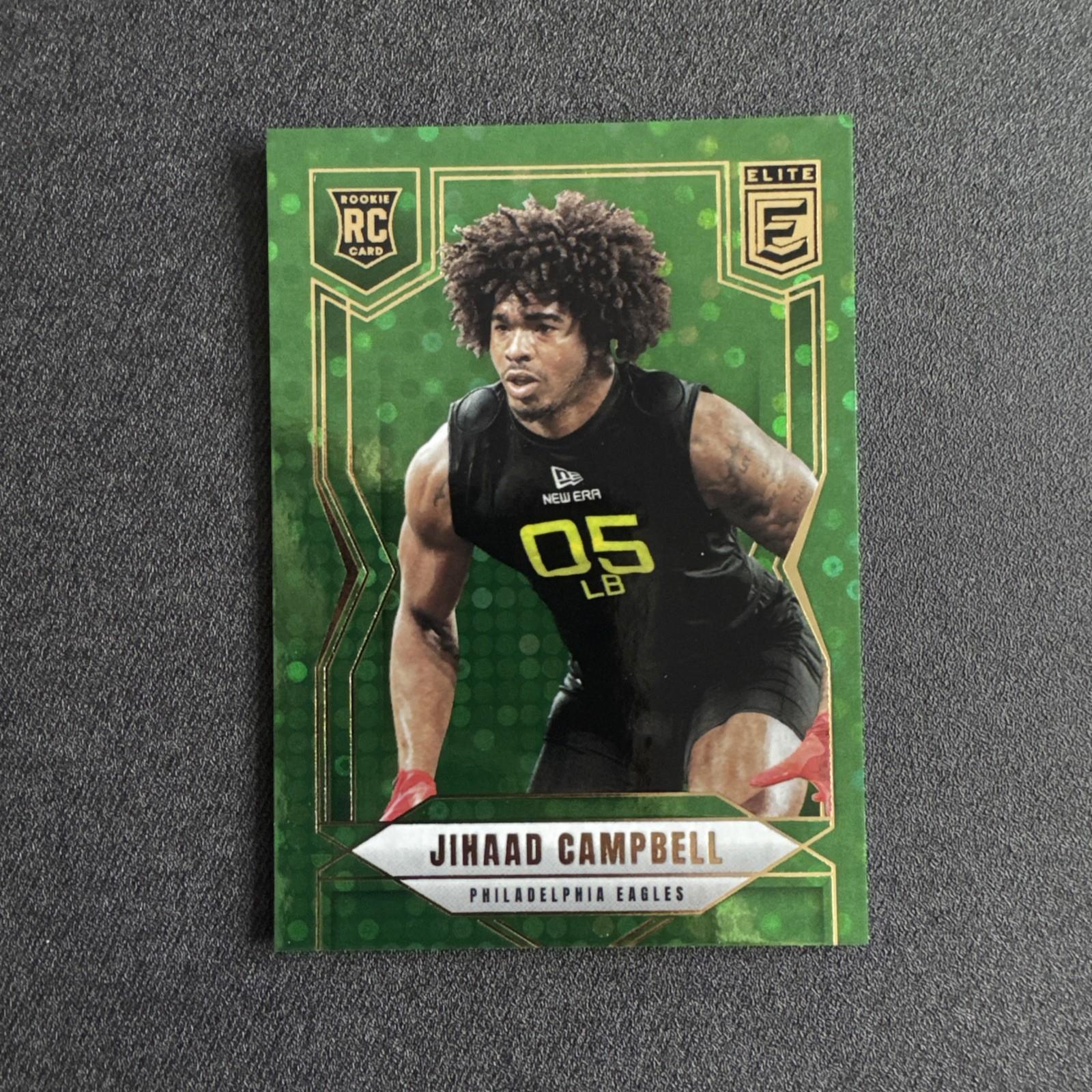 2025 Panini Donruss Elite - Rookies Jihaad Campbell #198 Green Disco (RC)