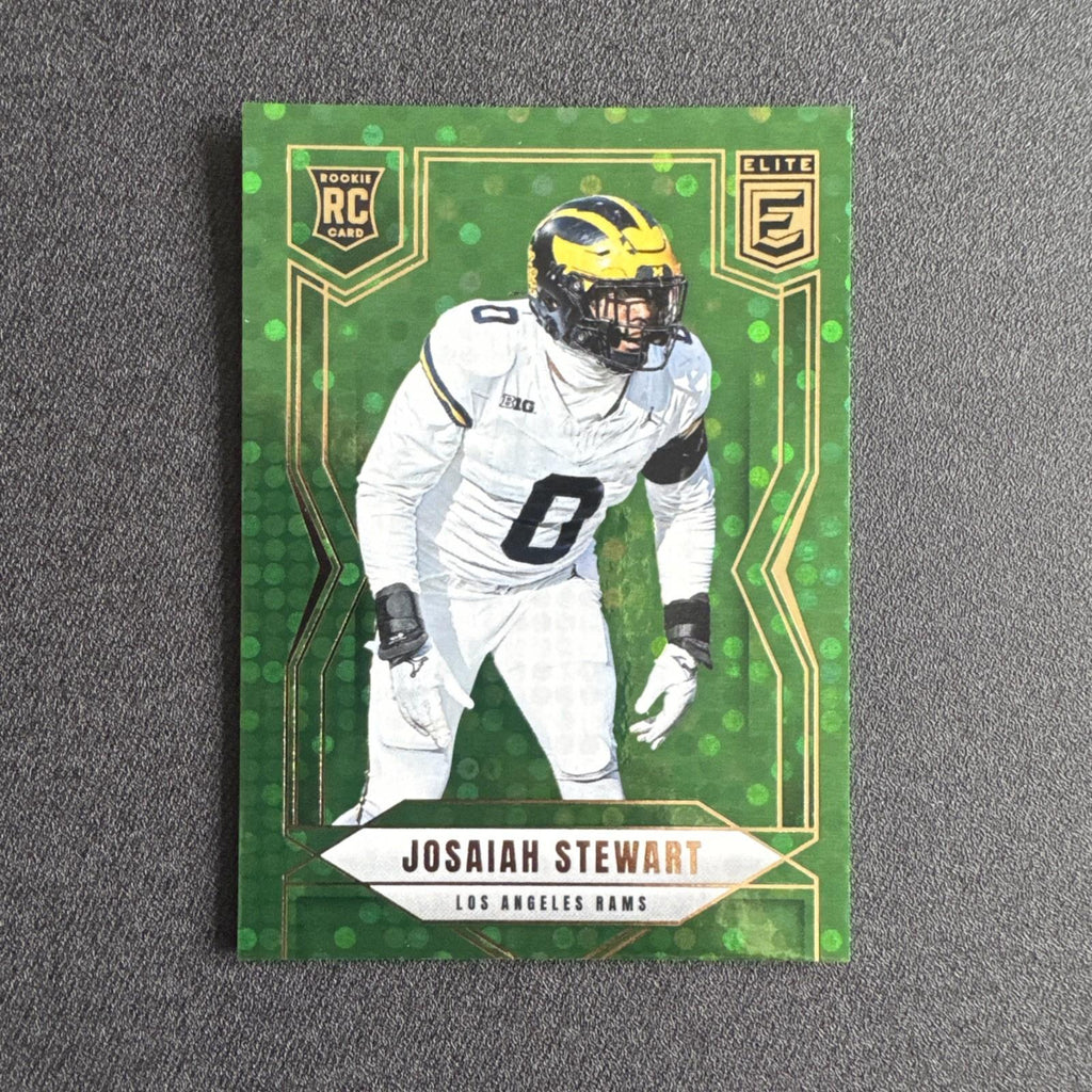 2025 Panini Donruss Elite - Rookies Josaiah Stewart #197 Green Disco (RC)
