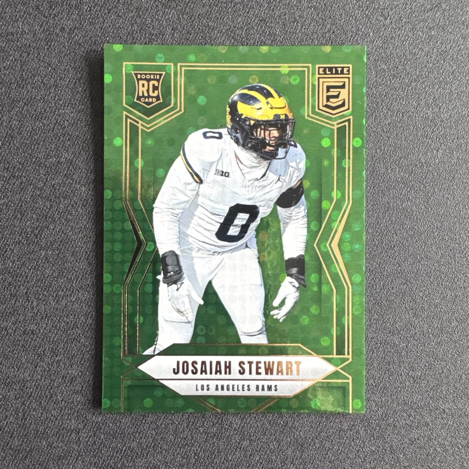 2025 Panini Donruss Elite - Rookies Josaiah Stewart #197 Green Disco (RC)