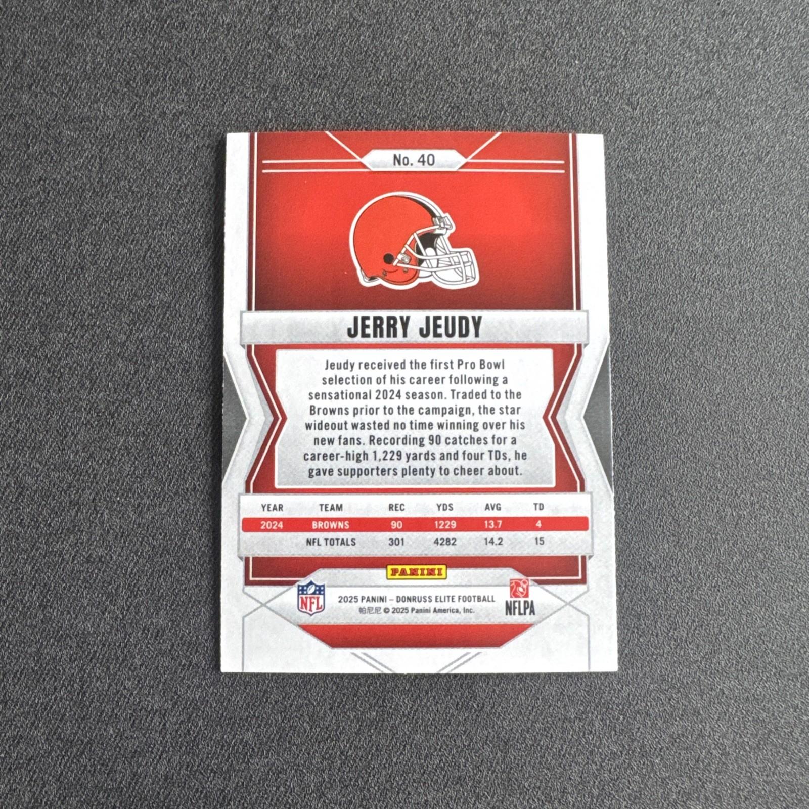 2025 Panini Donruss Elite - Jerry Jeudy #40 Green Disco