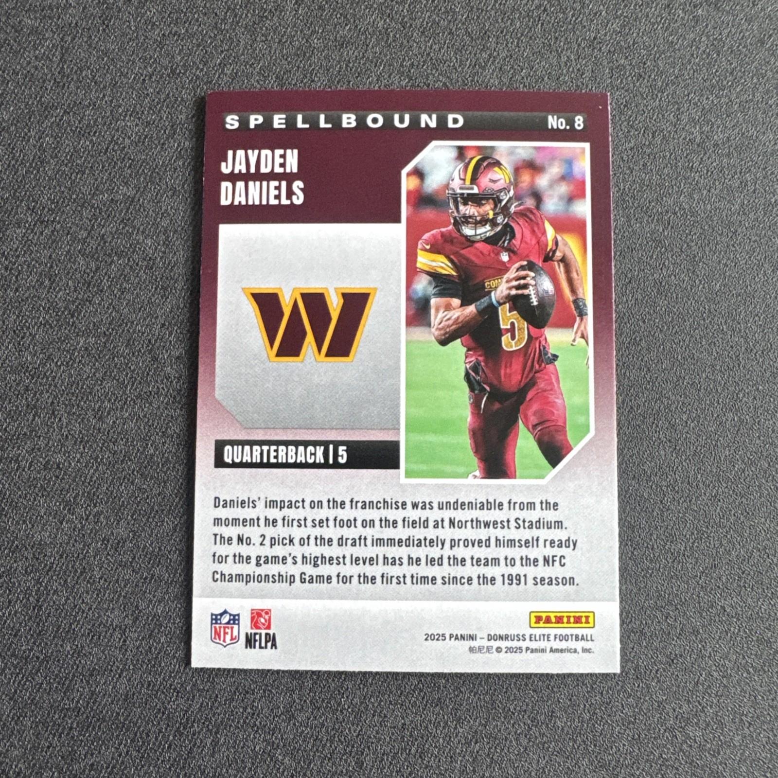 2025 Panini Donruss Elite Series Jayden Daniels Spellbound Washington #8