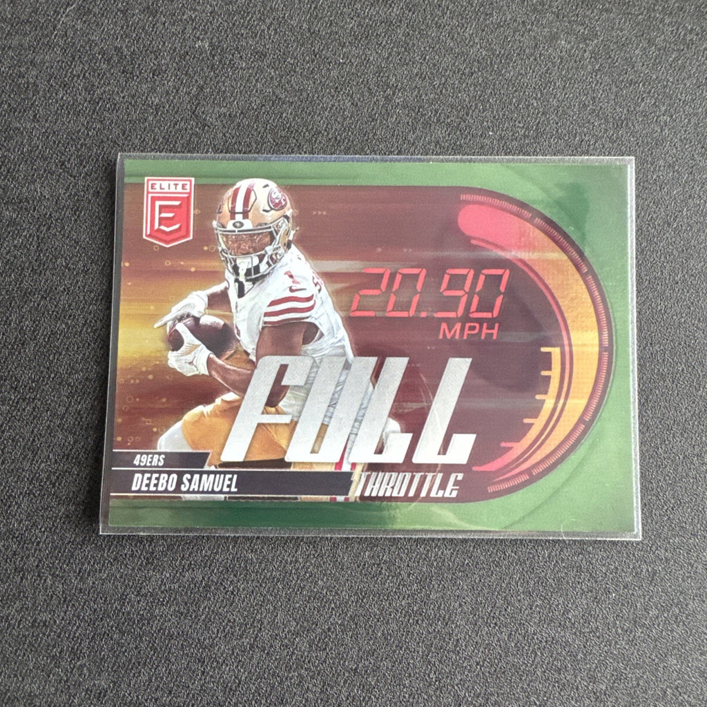 2025 Panini Donruss Elite - Full Throttle Deebo Samuel #25 Green