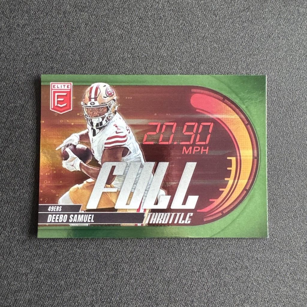 2025 Panini Donruss Elite - Full Throttle Deebo Samuel #25 Green