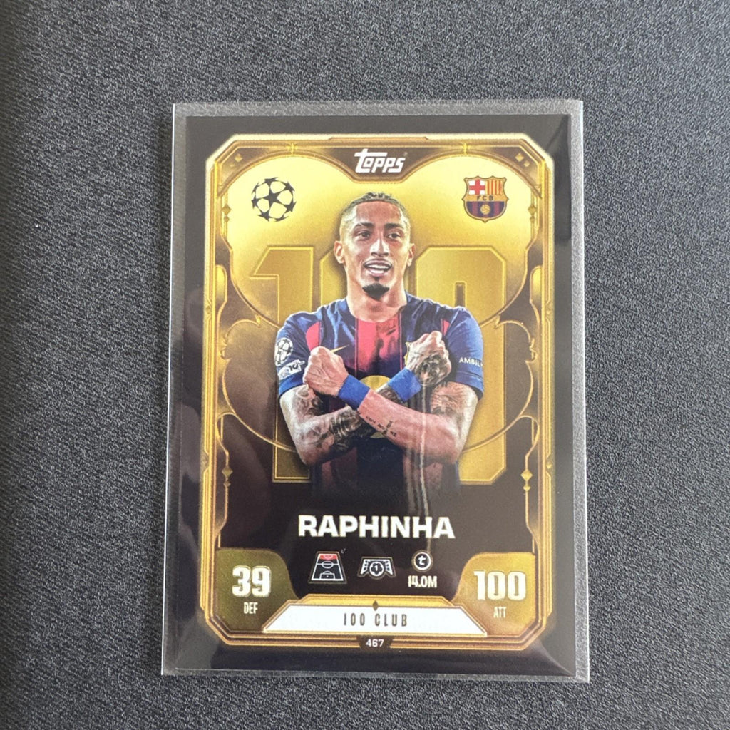 Raphinha Barcelona 100 Club Topps Match Attax