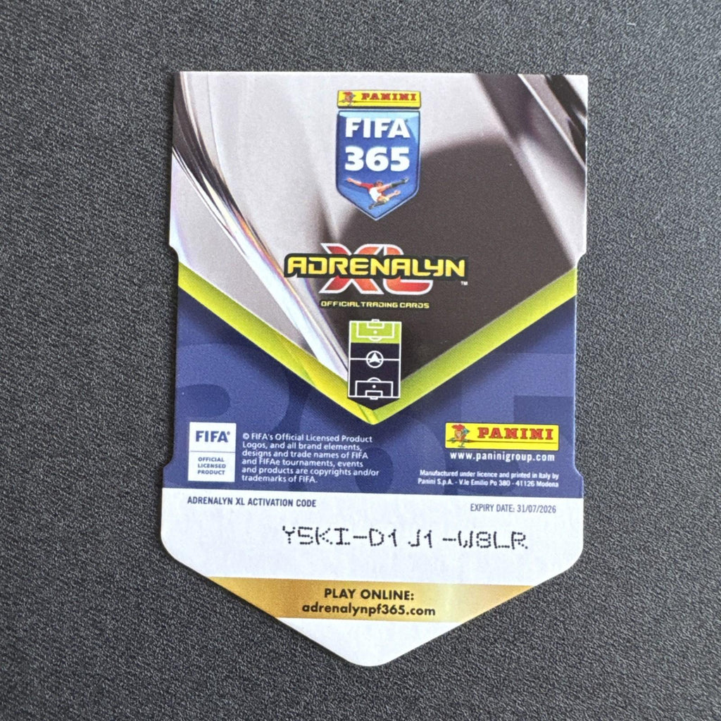Panini Adrenalyn XL 2026 FIFA 365 Elite Khvicha Kvaratskhelia Card/Shield #JWL3