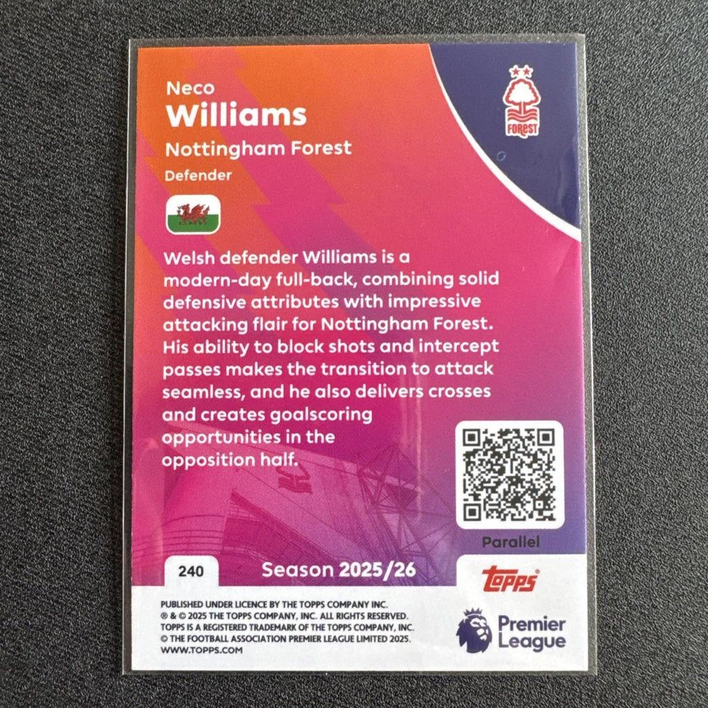 Topps Premier League 2025/2026 Nico Williams Numbered /399
