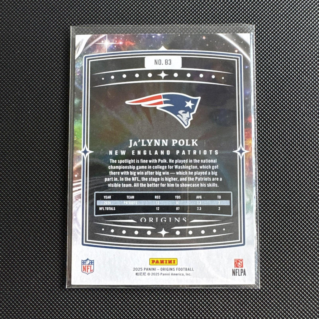 Panini Origins 2025 Ja’Lynn Polk Patriots NFL