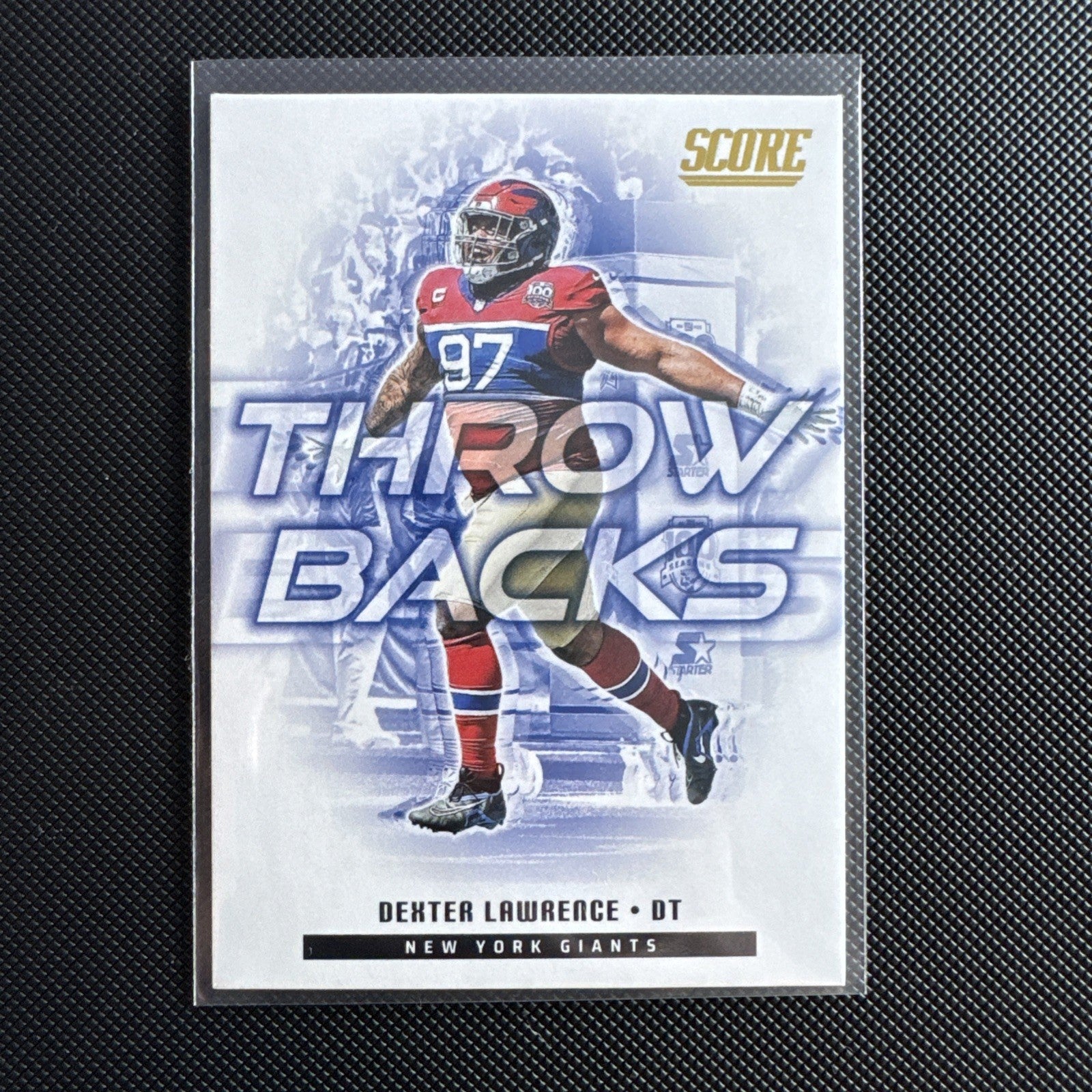 Dexter Lawrence 2025 Panini Score Throwbacks GOLD #16