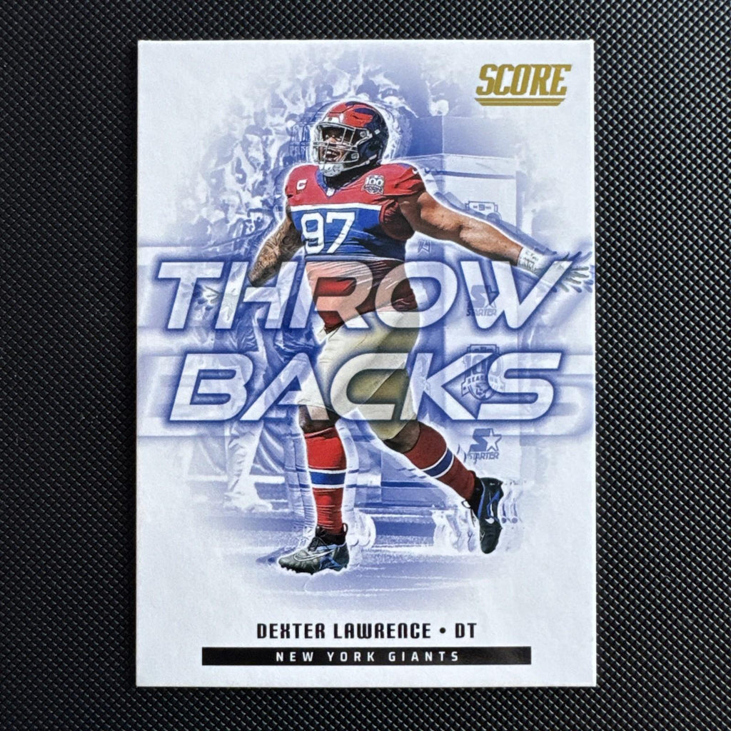 Dexter Lawrence 2025 Panini Score Throwbacks GOLD #16