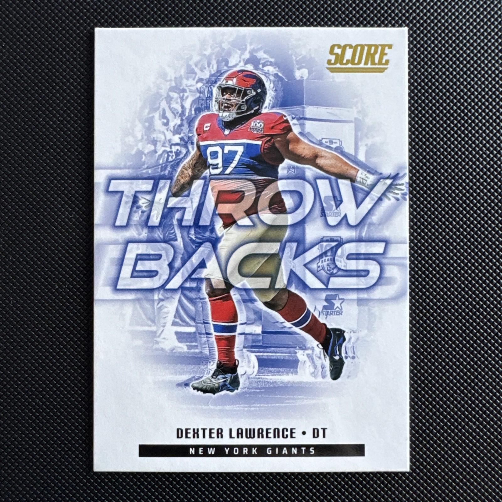 Dexter Lawrence 2025 Panini Score Throwbacks GOLD #16