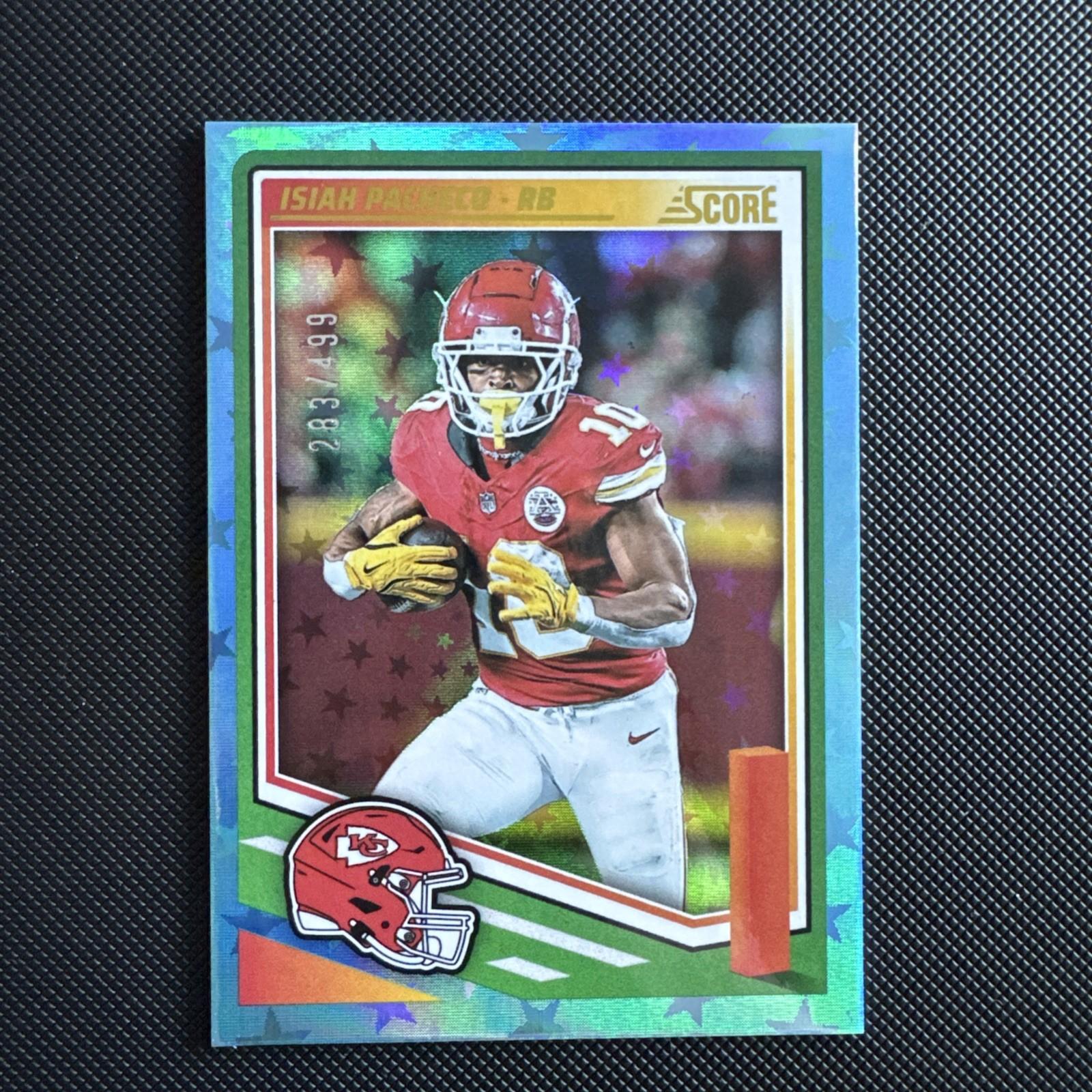 2025 Panini Score  Isiah Pacheco #278 Stars ✨283/499