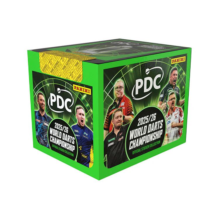 Panini PDC 2026 World Championship Darts Stickers Full Box Pre-order 27/11/25