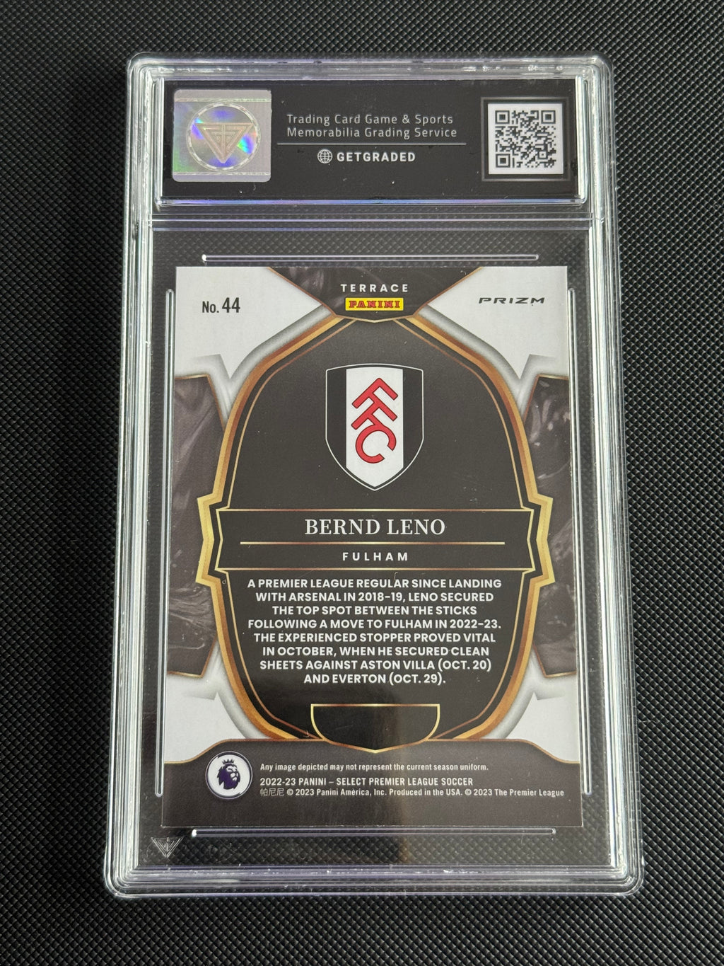 Bernd Leno Getgraded Pristine 10